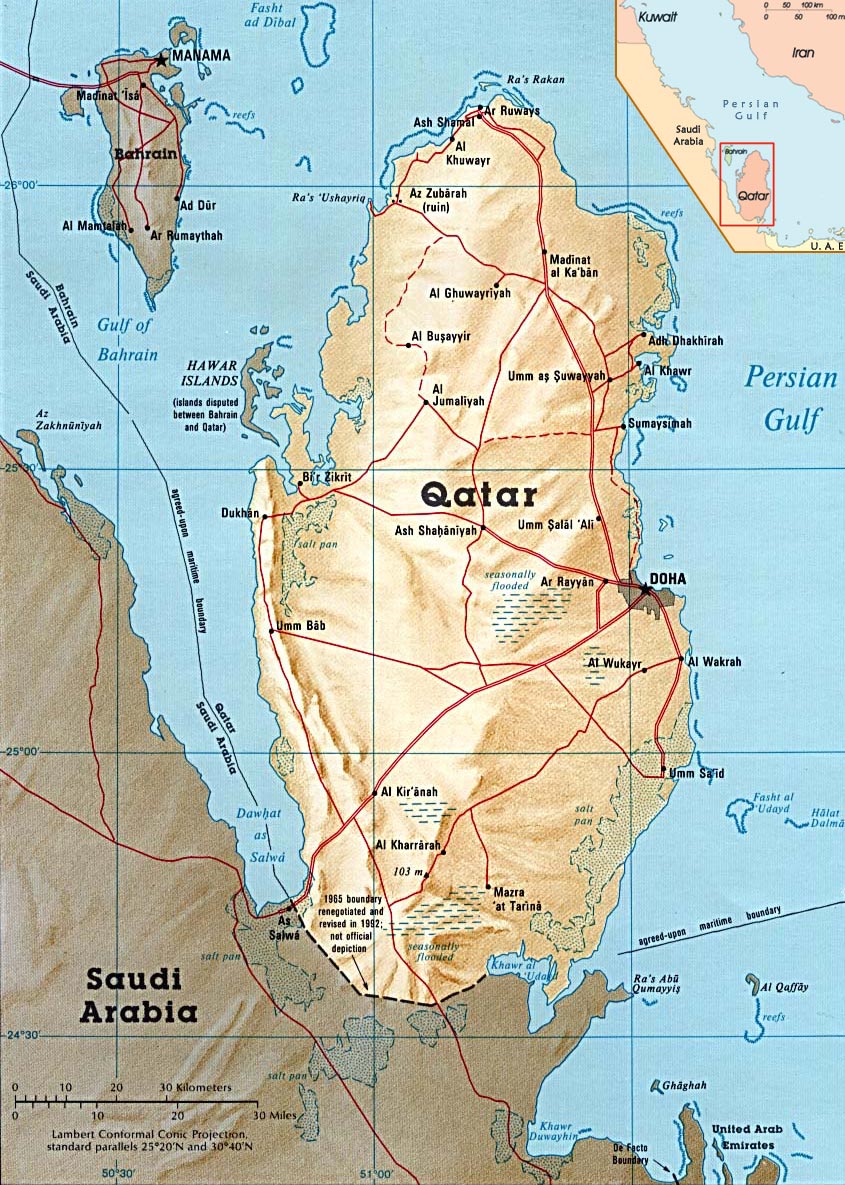 Catar mapa