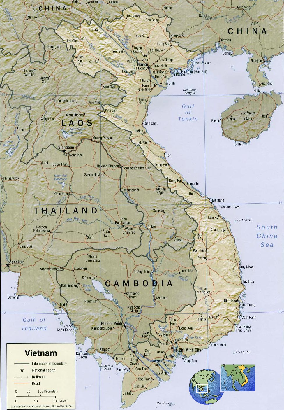 Vietnam mapa