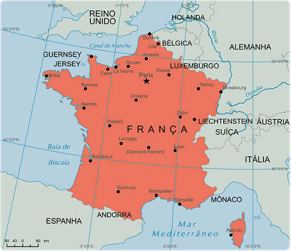 França mapa