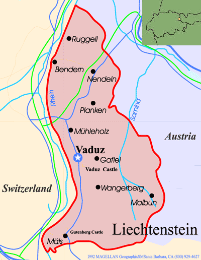 Liechtenstein Map