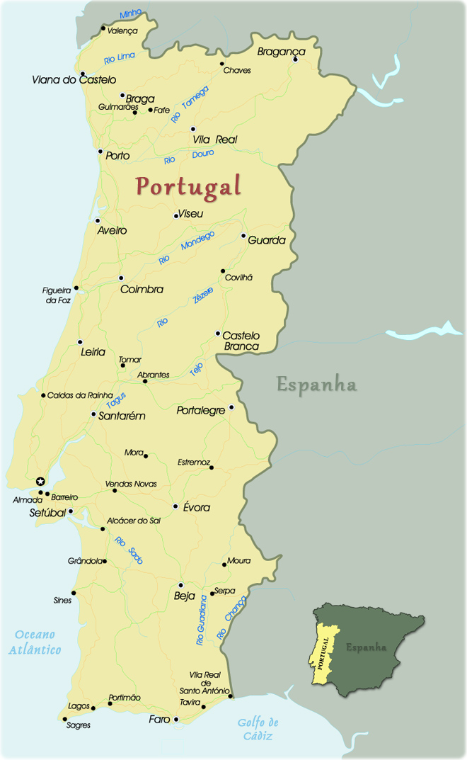 Mapa Portugal