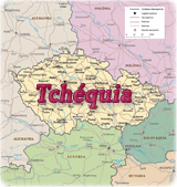 Mapa Tchequia