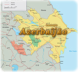 Mapa Azerbaijão