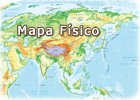 Mapa Asia Fisico