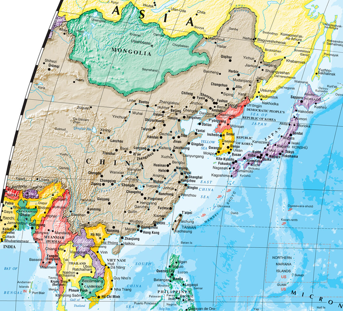 China Oceano Pacifico
