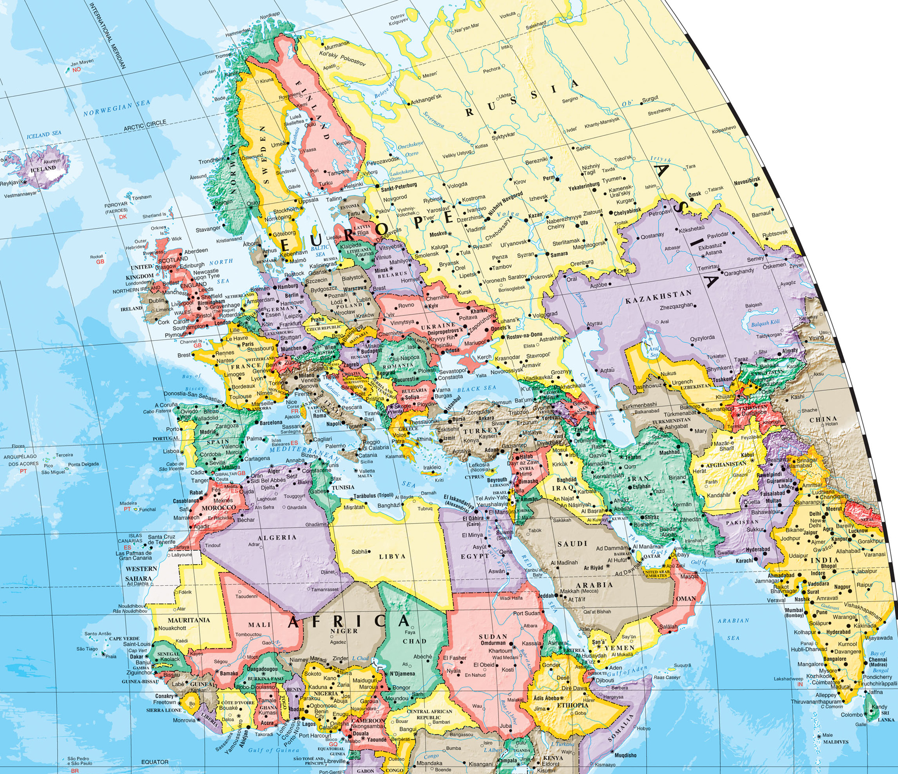 Europa mapa