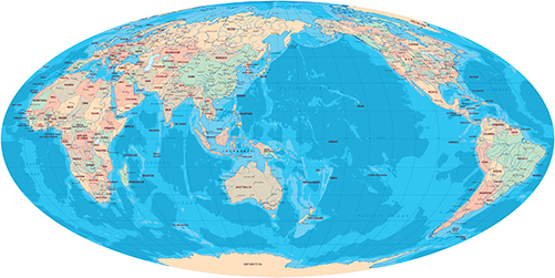 Planisferio mundo