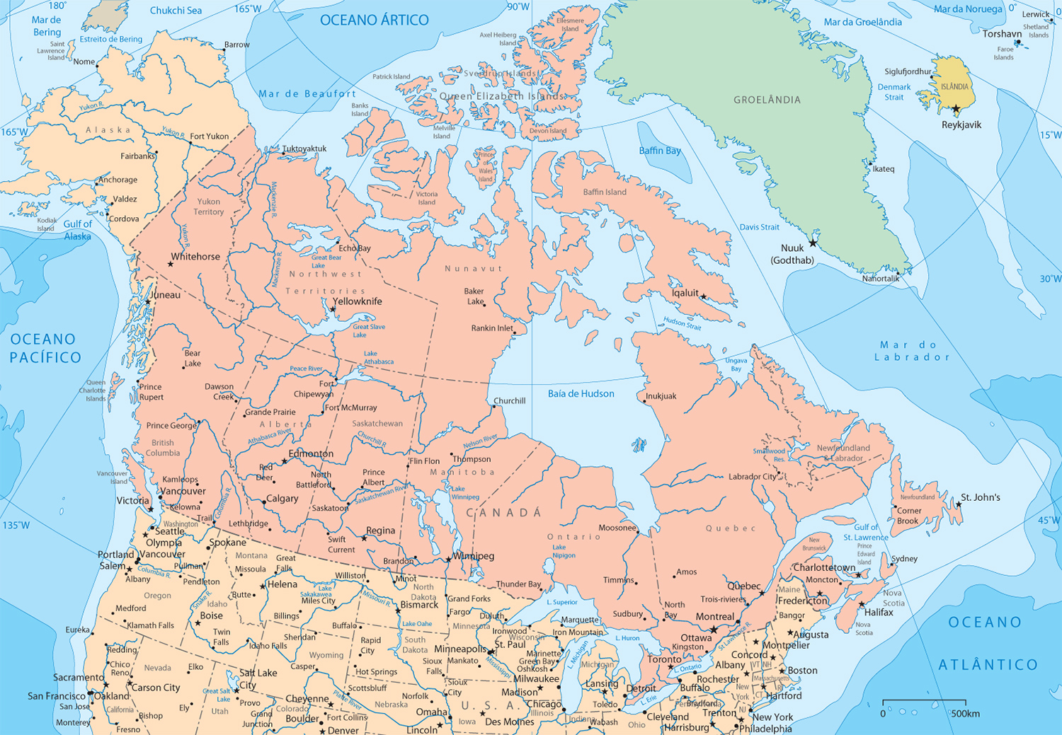 Mapa Canada