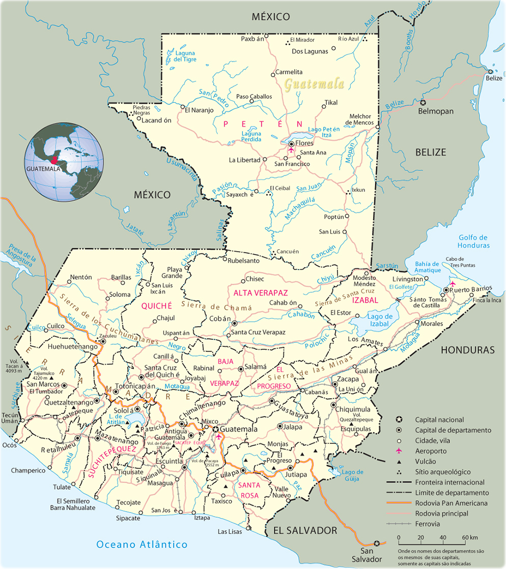 Mapa Guatemala