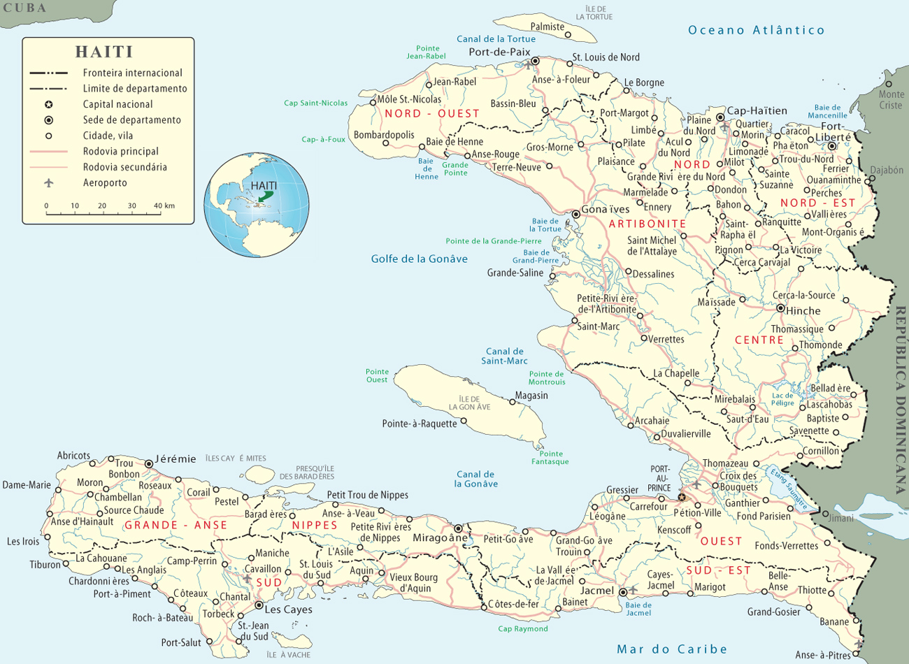 Mapa Haiti