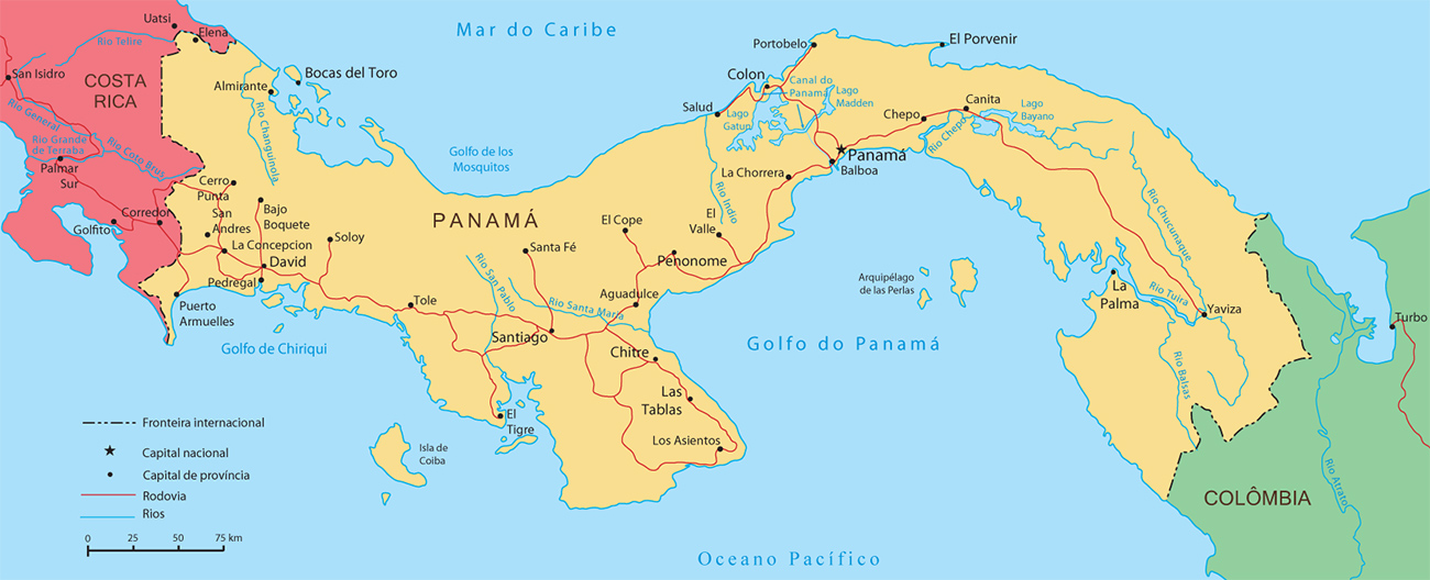 Mapa Panama