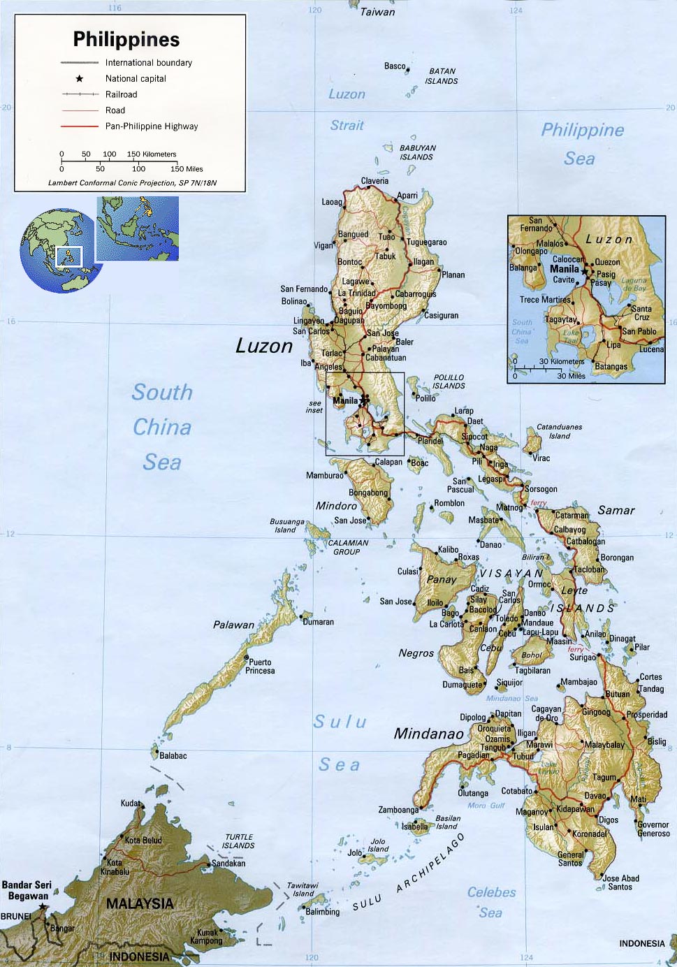 Mapa das Filipinas