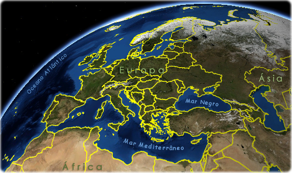 Mapa da Europa  Europa, Mapa, Continente europeu