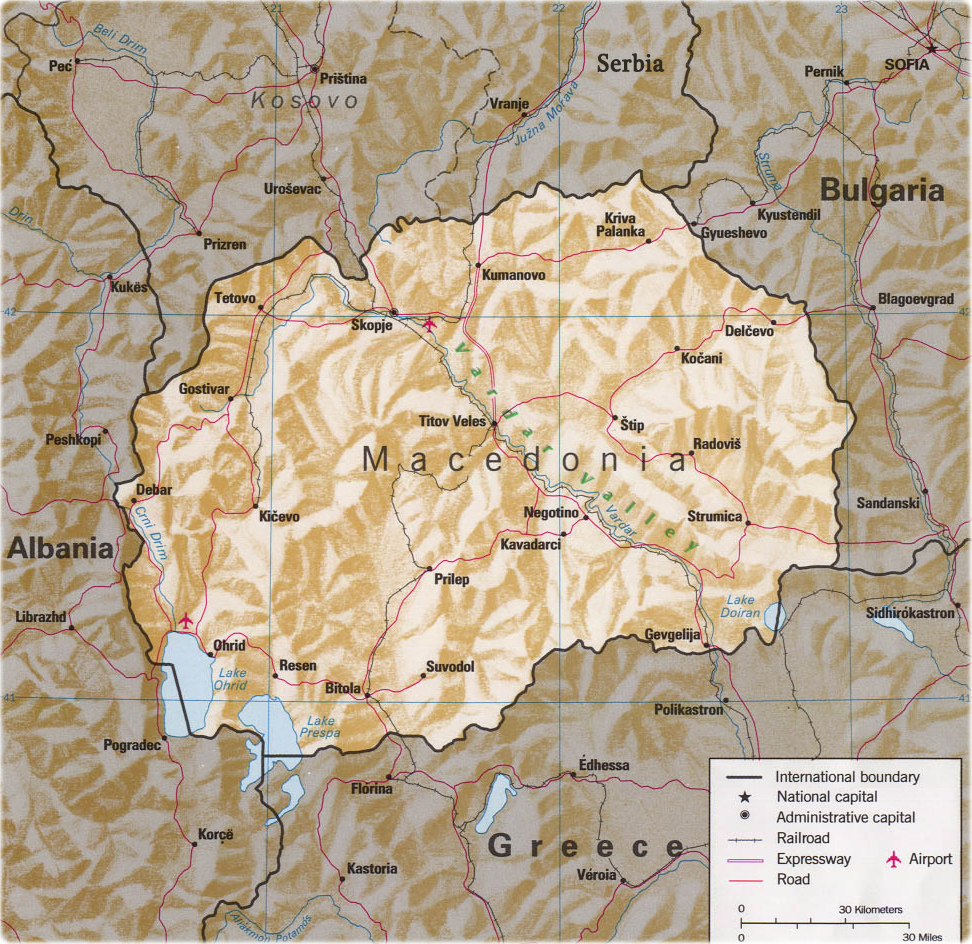 Macedonia mapa
