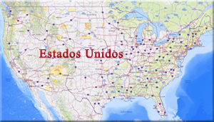 Mapa Estados Unidos