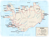 Islandia mapa