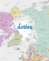 Mapa Artico politico